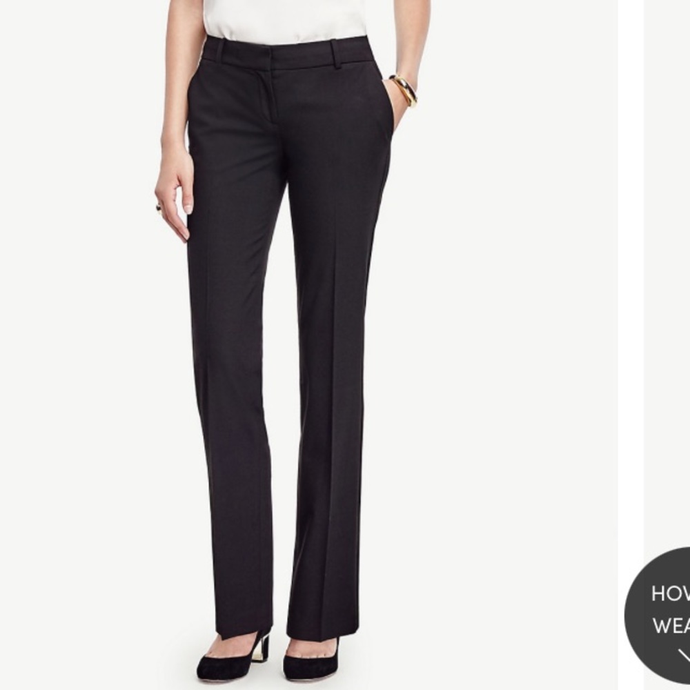 AnnTaylor Petite Straight Pant Seasonless Stretch